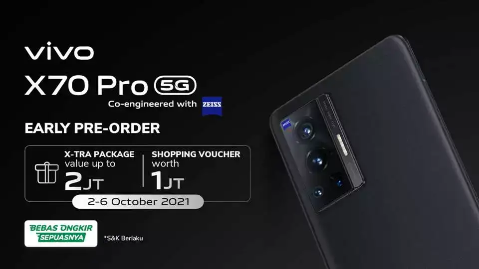 Early pre-order Vivo X70 Pro 5G